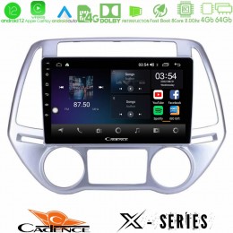 Cadence x Series Hyundai i20 2012-2014 8core Android12 4+64gb Navigation Multimedia Tablet 9 u-x-Hy0619