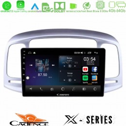 Cadence x Series Hyundai Accent 2006-2011 8core Android12 4+64gb Navigation Multimedia Tablet 9 u-x-Hy0711