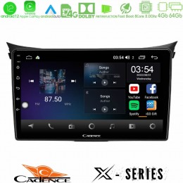 Cadence x Series Hyundai i30 2012-2017 8core Android12 4+64gb Navigation Multimedia Tablet 9 u-x-Hy0833