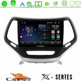 Cadence x Series Jeep Cherokee 2014-2019 8core Android12 4+64gb Navigation Multimedia Tablet 9 (Ασημί Χρώμα) u-x-Jp0077s