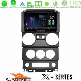 Cadence x Series Jeep Wrangler 2door 2008-2010 8core Android12 4+64gb Navigation Multimedia Tablet 9 u-x-Jp022n