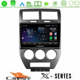 Cadence x Series Jeep Compass/patriot 2007-2008 8core Android12 4+64gb Navigation Multimedia Tablet 10 u-x-Jp1023