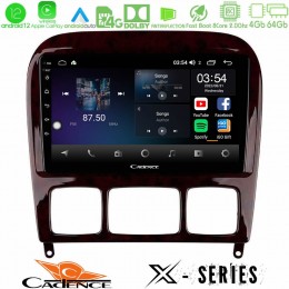 Cadence x Series Mercedes s Class 1999-2004 (W220) 8core Android12 4+64gb Navigation Multimedia Tablet 9 u-x-Mb0765