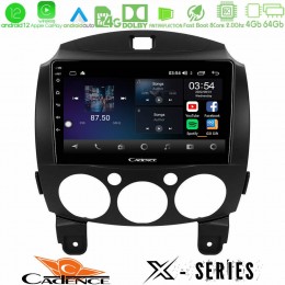 Cadence x Series Mazda 2 2008-2014 8core Android12 4+64gb Navigation Multimedia Tablet 9 u-x-Mz0667