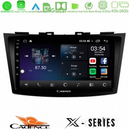Cadence x Series Suzuki Swift 2011-2016 8core Android12 4+64gb Navigation Multimedia Tablet 9 u-x-Sz523