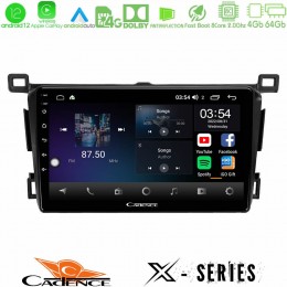 Cadence x Series Toyota Rav4 2013-2018 8core Android12 4+64gb Navigation Multimedia Tablet 9 u-x-Ty0435
