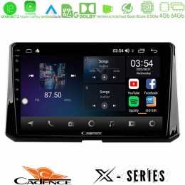 Cadence x Series Toyota Corolla 2019-2022 8core Android12 4+64gb Navigation Multimedia Tablet 9 u-x-Ty0597