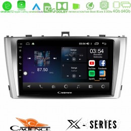 Cadence x Series Toyota Avensis t27 8core Android12 4+64gb Navigation Multimedia Tablet 9 u-x-Ty0864