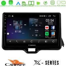 Cadence x Series Toyota Yaris 2020-&Gt; 8core Android12 4+64gb Navigation Multimedia Tablet 9 u-x-Ty1079