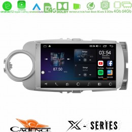 Cadence x Series Toyota Yaris 8core Android12 4+64gb Navigation Multimedia Tablet 9 u-x-Ty1777