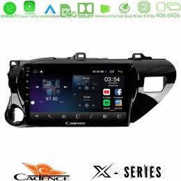 Cadence x Series Toyota Hilux 2017-2021 8core Android12 4+64gb Navigation Multimedia Tablet 10 u-x-Ty600
