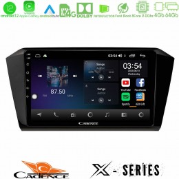 Cadence x Series vw Passat 8core Android12 4+64gb Navigation Multimedia Tablet 10 u-x-Vw0055