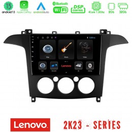 Lenovo car pad Ford s-max 2006-2008 (Manual A/c) 4core Android 13 2+32gb Navigation Multimedia Tablet 9 u-len-Fd408