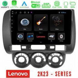 Lenovo car pad Honda Jazz 2002-2008 (Manual A/c) 4core Android 13 2+32gb Navigation Multimedia Tablet 9 u-len-Hd100n