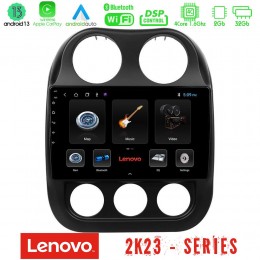 Lenovo car pad Jeep Compass 2012-2016 4core Android 13 2+32gb Navigation Multimedia Tablet 9 u-len-Jp0076