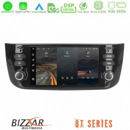 Bizzar oem Fiat Pundo evo 2009-2011 8core Android12 4+64gb Navigation Multimedia Deckless 7 με Carplay/androidauto u-8t-Ft047