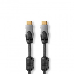 Nedis High Speed HDMI-Cable Ethernet HDMI-connector - HDMI-connector 2.50 m Anthracite (CVGC34000AT25) (NEDCVGC34000AT25)