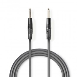 Nedis Cable 6.3mm male - 6.3mm male 3m (COTH23000GY30) (NEDCOTH23000GY30)