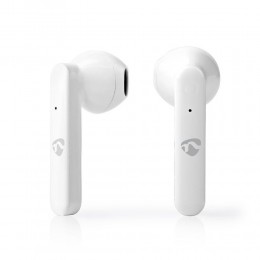 Nedis In-ear Bluetooth Handsfree Ακουστικά με Θήκη Φόρτισης Λευκά (HPBT2052WT) (NEDHPBT2052WT)