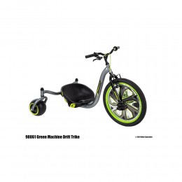Huffy Green Machine Drift Trike Black,Lime Bike8+ (98861) (HUF98861)