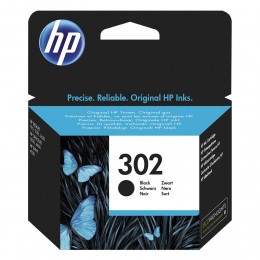 HP Μελάνι Inkjet No.302 Black (F6U66AE) (HPF6U66AE)