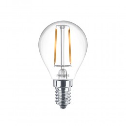 Philips E14 LED Warm White Filament Ball Bulb 2W (25W) (LPH02394) (PHILPH02394)