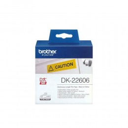 Brother P-touch Endless Label Yellow 15.2m x 62mm (DK22606) (BRODK22606)