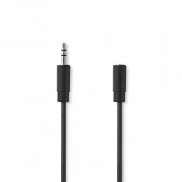 Nedis Audio extension cable 1x Jack 3.5mm female/1x Jack 3.5mm male 3m (CAGB22050BK30) (NEDCAGB22050BK30)