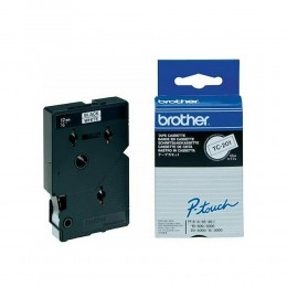 Brother P-touch Laminated Black on White 7,7m x 12mm (TC201) (BROTC201)