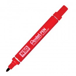 Pentel N50 Permament Marker Red (N50-BE) (PENN50BE)