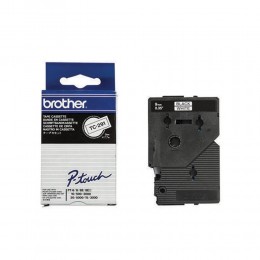Brother P-touch Laminated Black on White 7,7m x 9mm (TC291) (BROTC291)