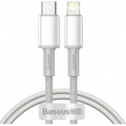 Baseus USB Type C - Lightning cable Power Delivery fast charge 20 W 1 m white (CATLGD-02)