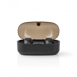 Nedis In-ear Bluetooth Handsfree Ακουστικά με Θήκη Φόρτισης Μαύρα (HPBT5052BK) (NEDHPBT5052BK)