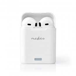 Nedis Earbud Bluetooth Handsfree Λευκό (HPBT3052WT) (NEDHPBT3052WT)