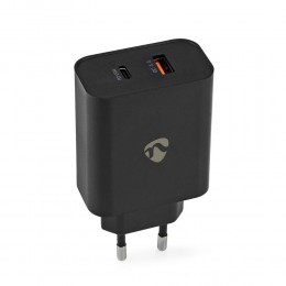 Nedis Φορτιστής Χωρίς Καλώδιο με Θύρα USB-A και Θύρα USB-C 65W Quick Charge 3.0 Μαύρος (WCPD65W130BK) (NEDWCPD65W130BK)