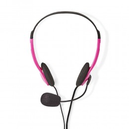 Nedis PC Headset On-Ear Stereo 2x 3.5 mm Pink (CHST100PK) (NEDCHST100PK)