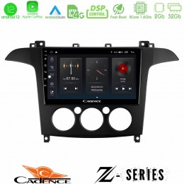Cadence z Series Ford s-max 2006-2008 (Manual A/c) 8core Android12 2+32gb Navigation Multimedia Tablet 9 u-z-Fd408