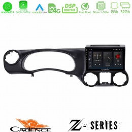Cadence z Series Jeep Wrangler 2011-2014 8core Android12 2+32gb Navigation Multimedia Tablet 9 u-z-Jp0787
