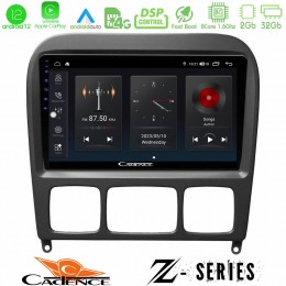 Cadence z Series Mercedes s Class 1999-2004 (W220) 8core Android12 2+32gb Navigation Multimedia Tablet 9 u-z-Mb0765b