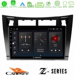 Cadence z Series Toyota Yaris 8core Android12 2+32gb Navigation Multimedia Tablet 9 (Μαύρο Χρώμα) u-z-Ty626b