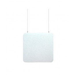 Audiodesigner ECOBAFFLE Square Ηχοαπορροφητικά Πάνελ Οροφής 60x60x4cm Λευκό (Σετ 4 Τεμαχίων)-