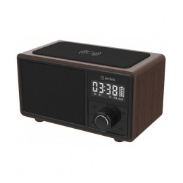 AvLink Fusion Bluetooth Φορητό Ηχείο με Ρολόι, FM και Βάση Ασύρματης Φόρτισης (Τεμάχιο)-