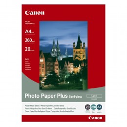 Canon Φωτογραφικό Χαρτί A4 Semi Gloss 260g/m² 20 Φύλλα (1686B021) (CAN-SG201A4)