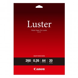 Canon Φωτογραφικό Χαρτί Pro Luster A4 Semi Glossy 260g/m² 20 Φύλλα (6211B006) (CAN-LU101A4)