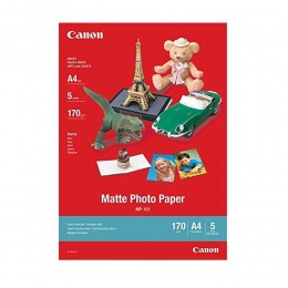 Canon Φωτογραφικό Χαρτί Matte A4 170g/m² 5 φύλλα (7981A042) (CAN-MP101)