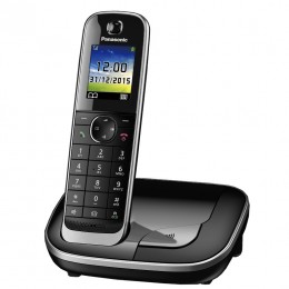 Ασύρματο Ψηφιακό Τηλέφωνο Panasonic KX-TGJ310GRB Μαύρο με Έγχρωμη Οθόνη με Υποδοχή Hands Free