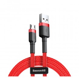 Baseus Cafule Braided USB 2.0 to micro USB Cable Κόκκινο 1m (CAMKLF-B09) (BASCAMKLFB09)