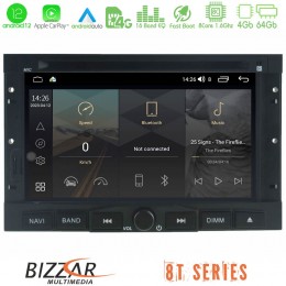 Bizzar oem Peugeot / Citroën 2008-2018 8core Android12 4+64gb Navigation Multimedia Deckless 7 με Carplay/androidauto u-mtf-Pg9939