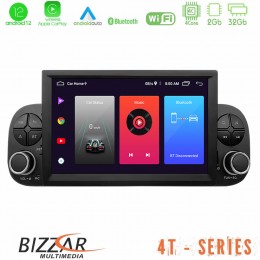 Bizzar oem Fiat Panda 2012-2021 4core Android12 2+32gb Navigation Multimedia Deckless 7 με Carplay/androidauto u-4t-Ft033