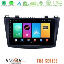 Bizzar fr8 Series Mazda 3 2009-2014 8core Android13 2+32gb Navigation Multimedia Tablet 9 u-fr8-Mz0228